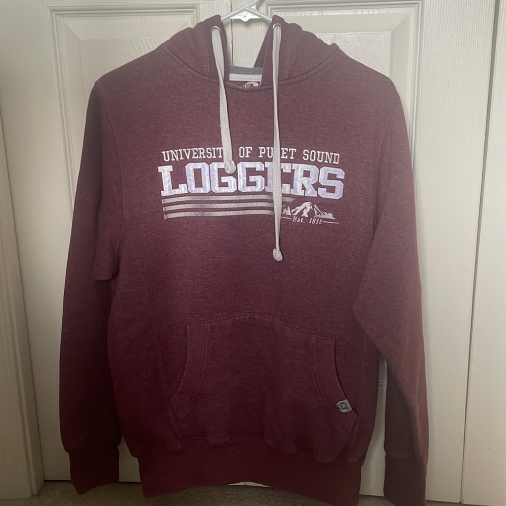 University of Puget Sound Sweatshirt/Hoodie Maroon Adult Medium